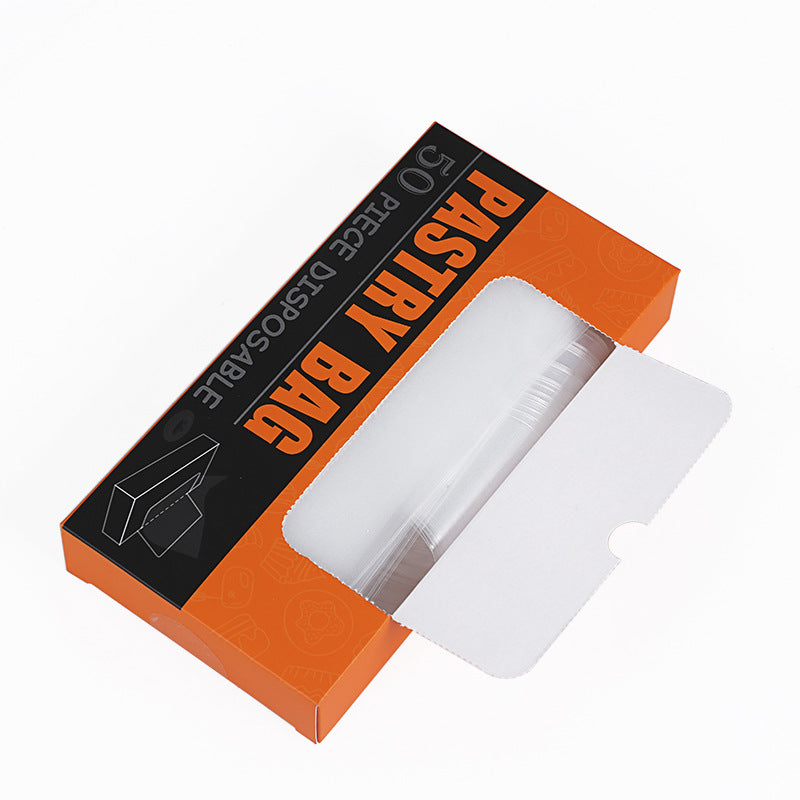 Baking tools PE piping bag disposable piping bag cake milk chocolate milking bag oil jam 50 pieces