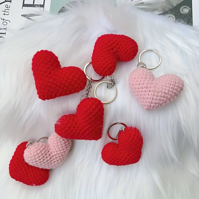 1pc Love Heart Keychain Cute Key Chain Ring Bag Backpack Charm Car Key Pendant Mother's Day Valentine's Day Gift