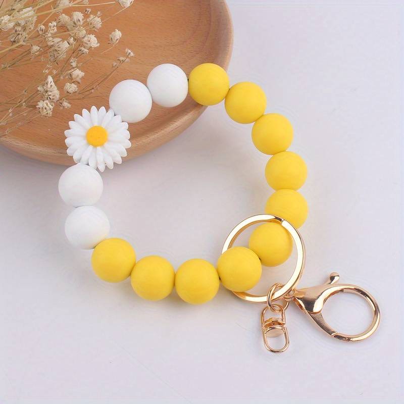 Silicone Beads Key Ring