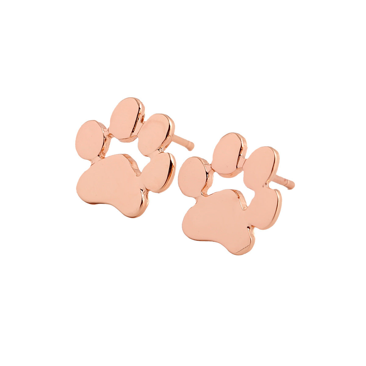 Popular jewelry fashion cute paw earrings cat and dog paw stud earrings
