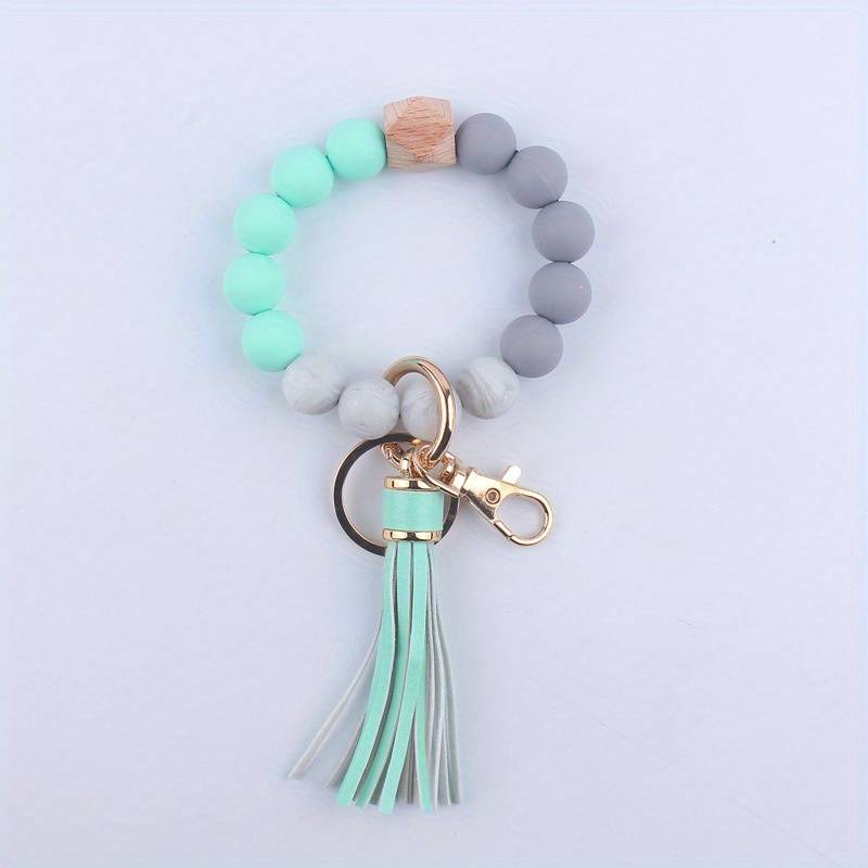 Silicone Beads Key Ring