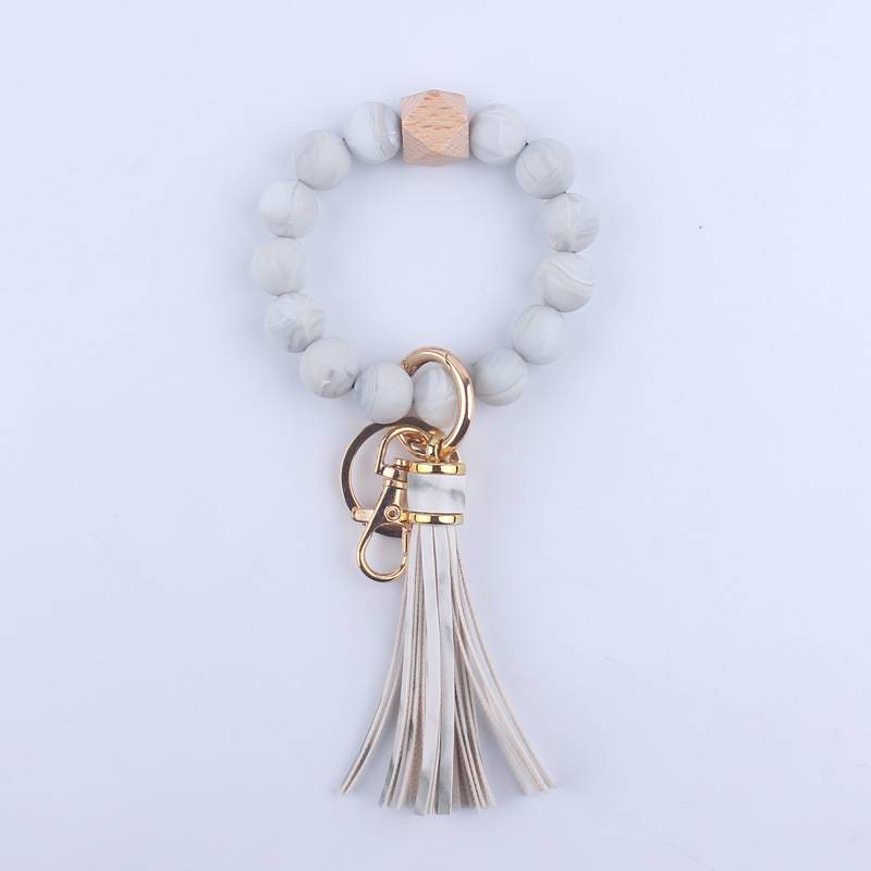 Silicone Beads Key Ring