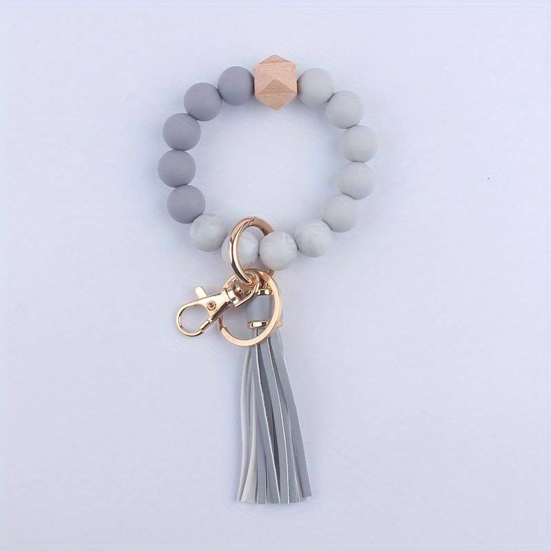 Silicone Beads Key Ring