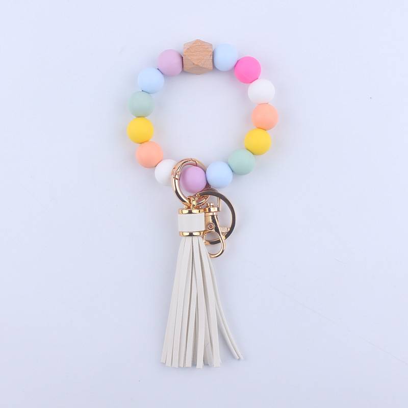 Silicone Beads Key Ring