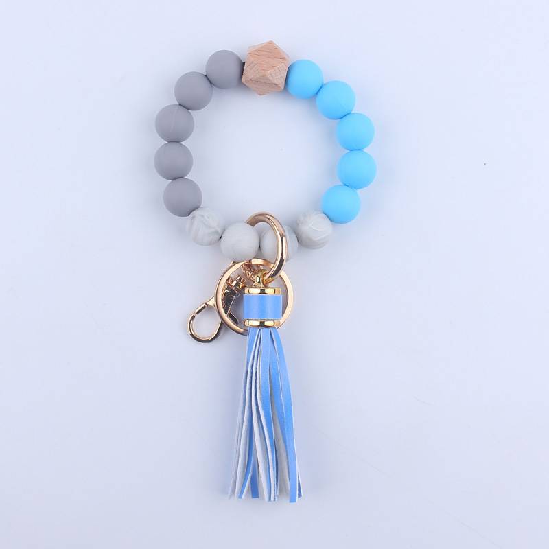 Silicone Beads Key Ring