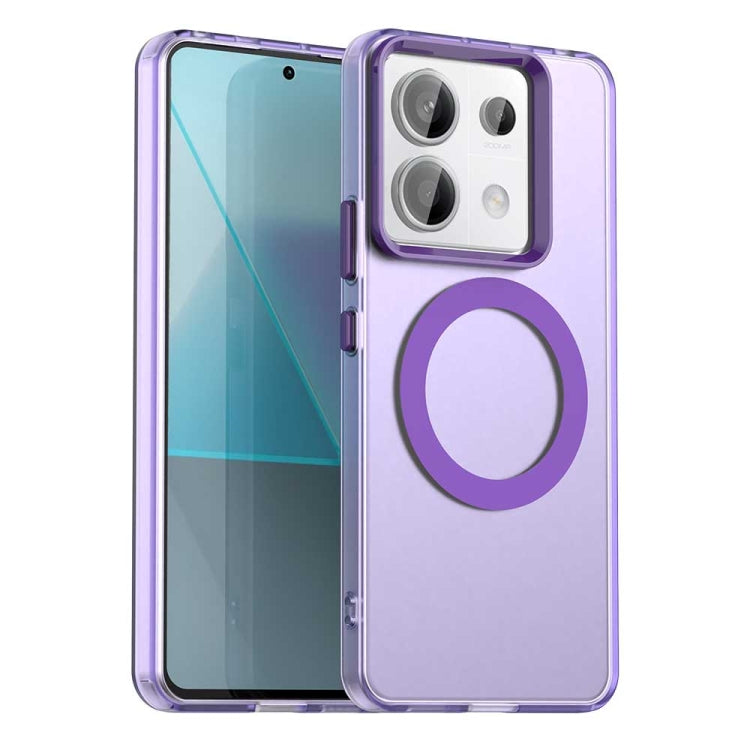 Candy Magsafe PC Hybrid TPU Phone Case, For Xiaomi Poco C61, For Xiaomi Poco M6 Pro 4G, For Xiaomi Poco X6 Neo 5G, For Xiaomi Poco M6 5G, For Xiaomi Poco X6 Pro 5G, For Xiaomi Poco X6 5G