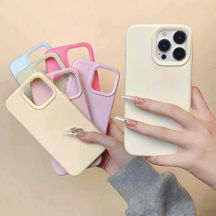 Dopamine Simple Imitation Liquid Silicone Phone Case, For iPhone 15 Pro Max, For iPhone 15 Pro, For iPhone 15 Plus