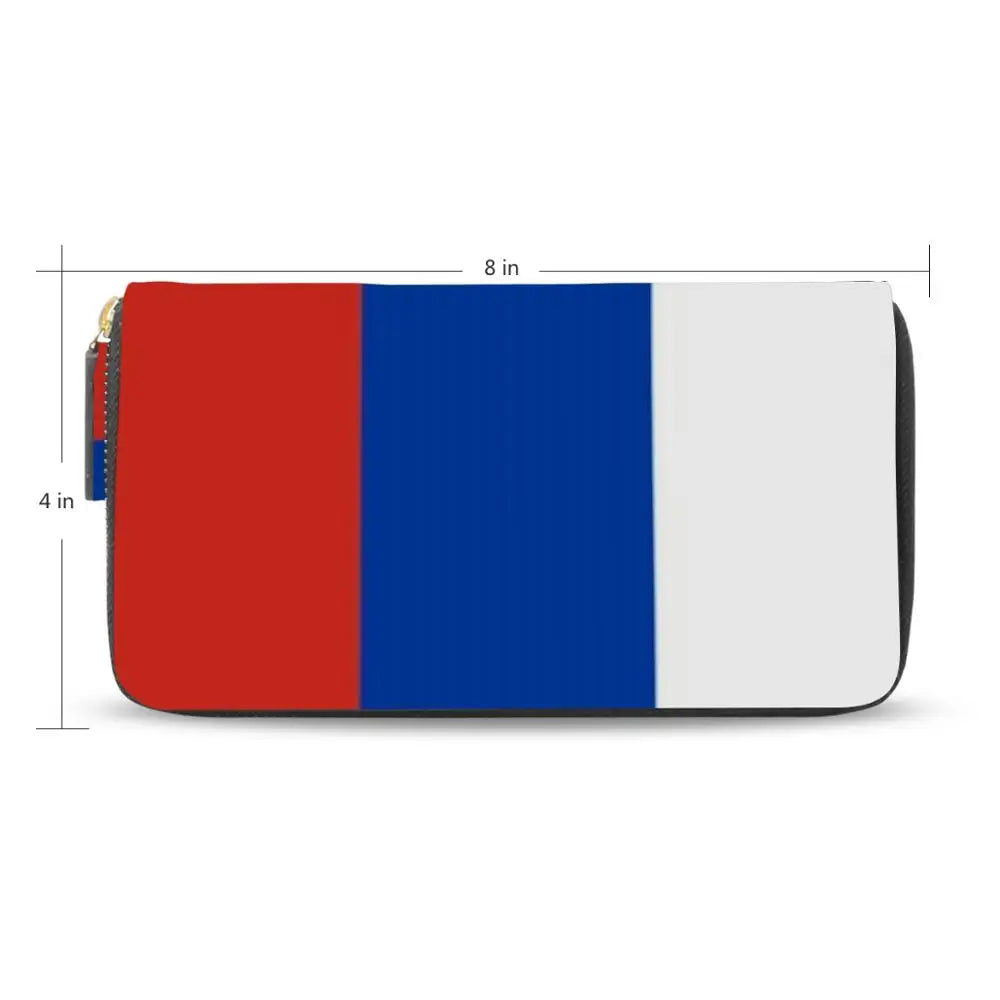 ALAZA Fashion Ladies Wallet Women Long Wallets Zipper Purse Soft leather Flag Wallets Big Capacity Clutch Money Bag Card Holder