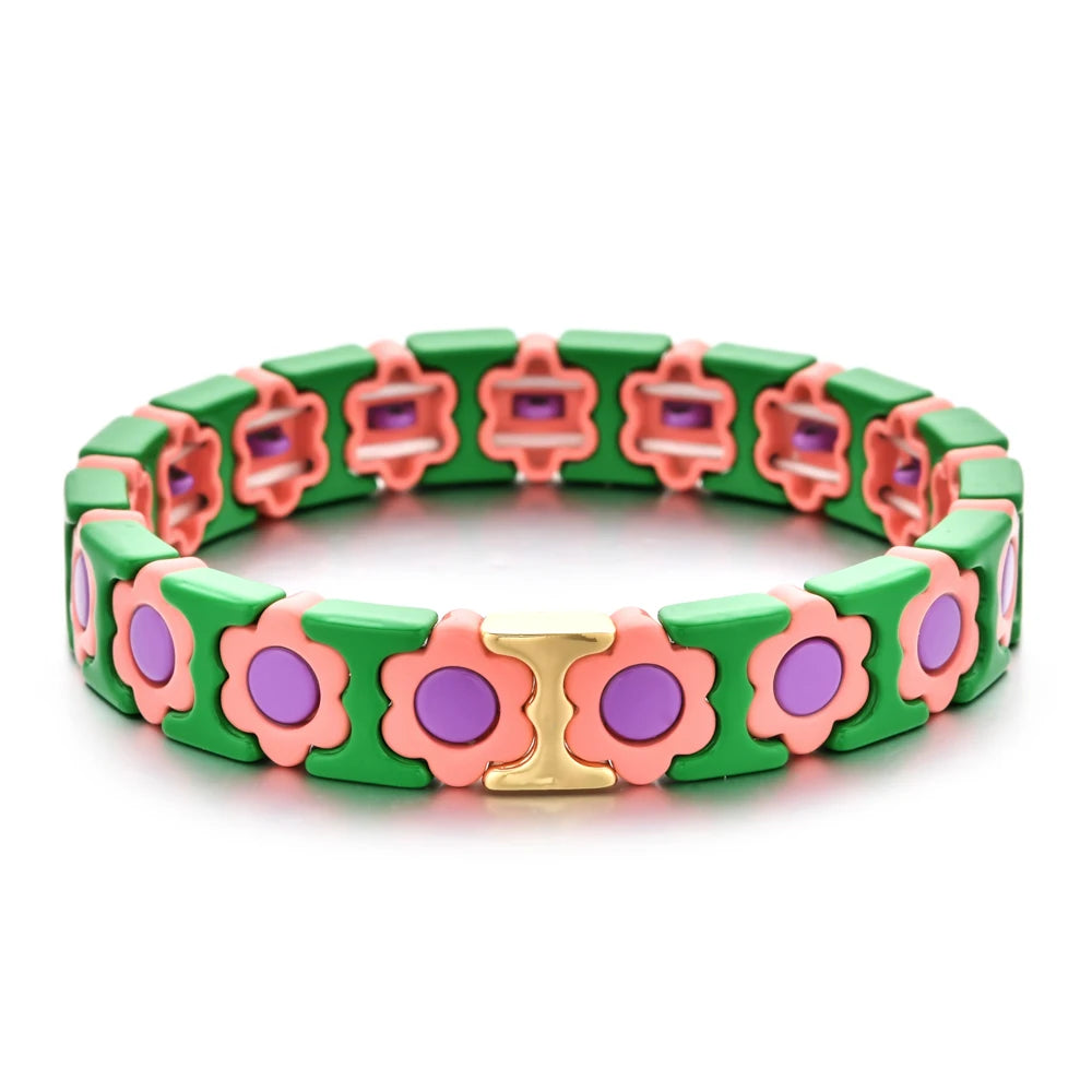 Heamsa Boho Flower Beads Bracelets For Women