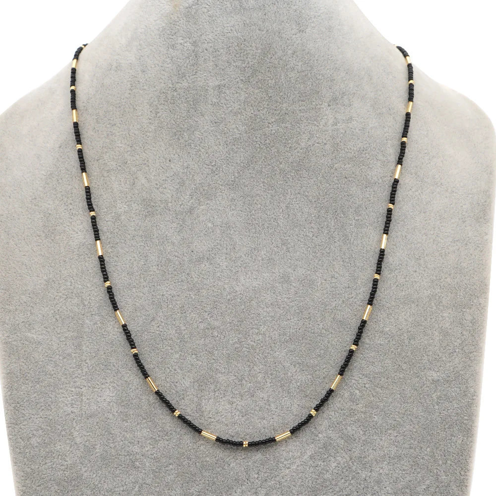 Hemasa Simple Black Beads Mask Chain Holder Fashion Women Glasses Chain Holder