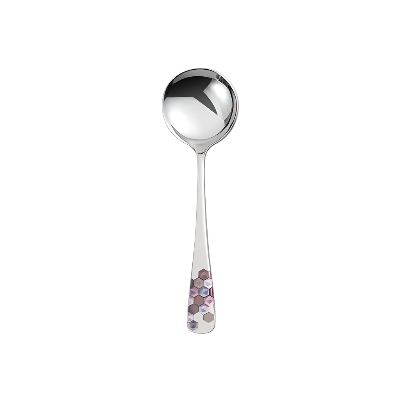 Hemasa Stainless Steel Silver Coffee Ice Cream Teaspoons Dinner Tableware Round Head Dessert Spoons