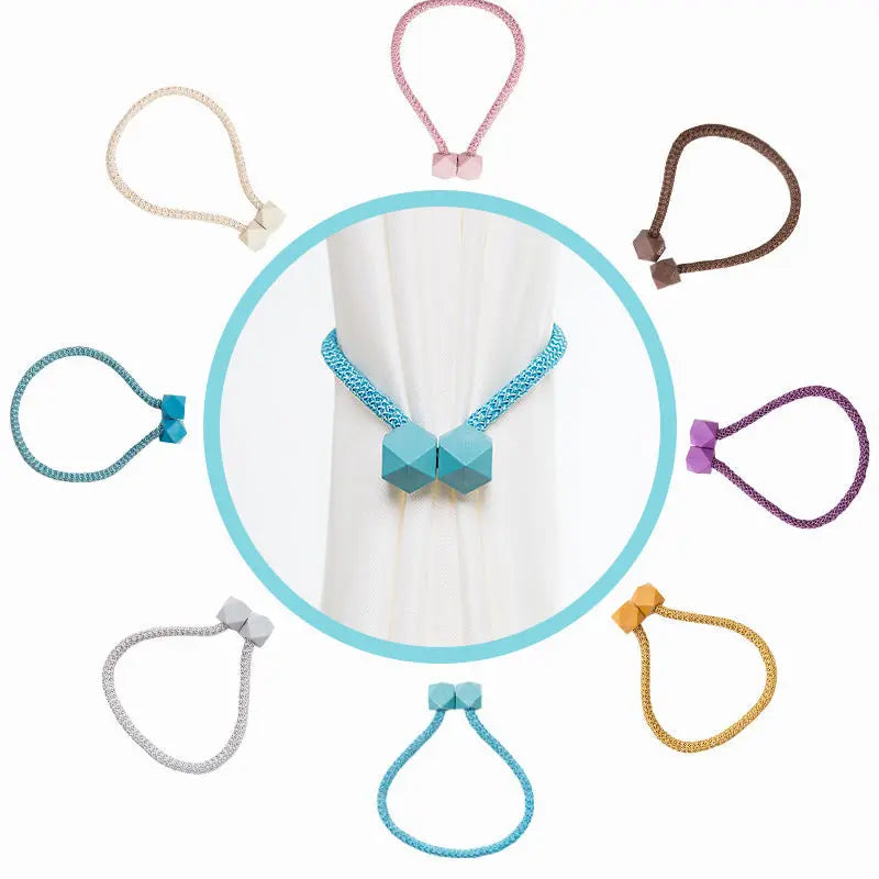 1PC Magnetic Curtain Tieback High Quality Holder Hook Buckle Clip Pretty Modern Polyester Decorative Home Accessorie