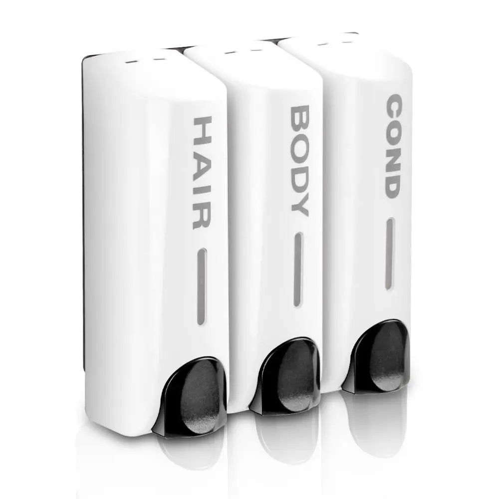 Hemasa Single/Double/Triple 350ml Soap Dispenser Wall-mount Shower Bath Shampoo Dispenser Liquid Soap Container Bathroom Accessories