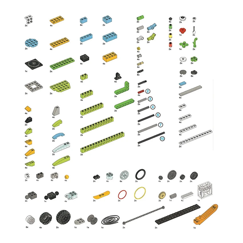 NEW 280PCS Parts WeDo 2.0 Robotics Construction Core Set Building Blocks Compatible with 45300 Scratch 3.0 Educational DIY Toys