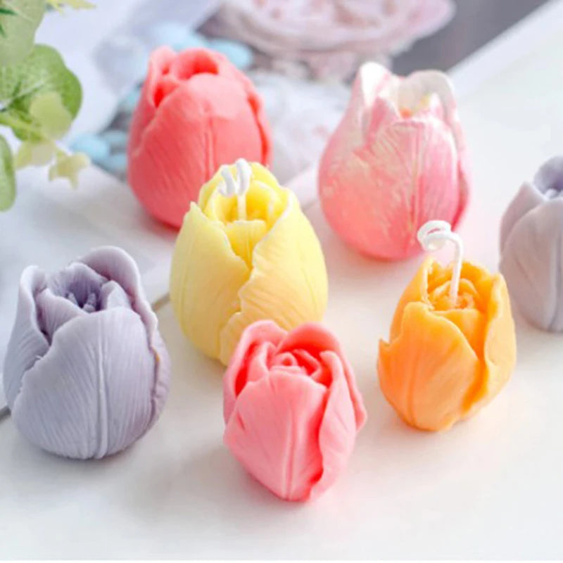 3D Flower Mold Silicone Candle Mould/ Silicone Moulds for Craft Home Decoration