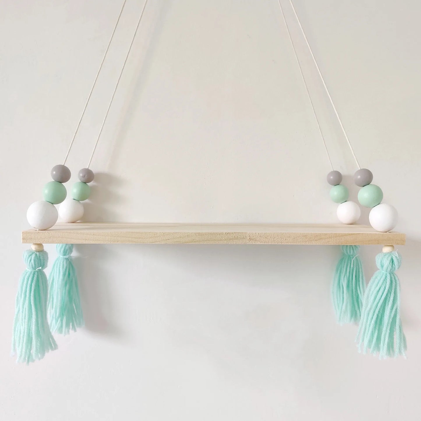 Kids Room Decorative Wooden Shelf Natural Wood Wall Hanging Shelves Nursery Baby Bory Girl Kids Room Storage Decoration Shelf