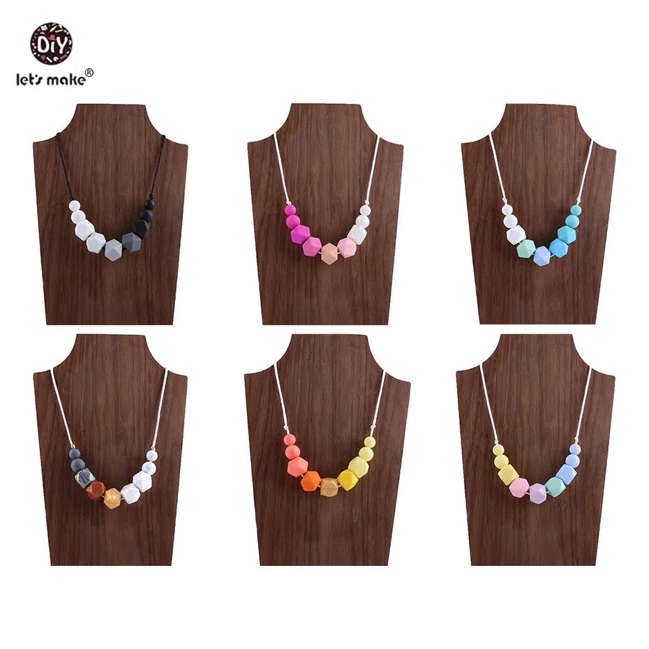 Silicon  Beads Teether Neckalce