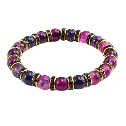 Hemasa Agate Beads Stretchable Bracelet / Natural Stone Bracele