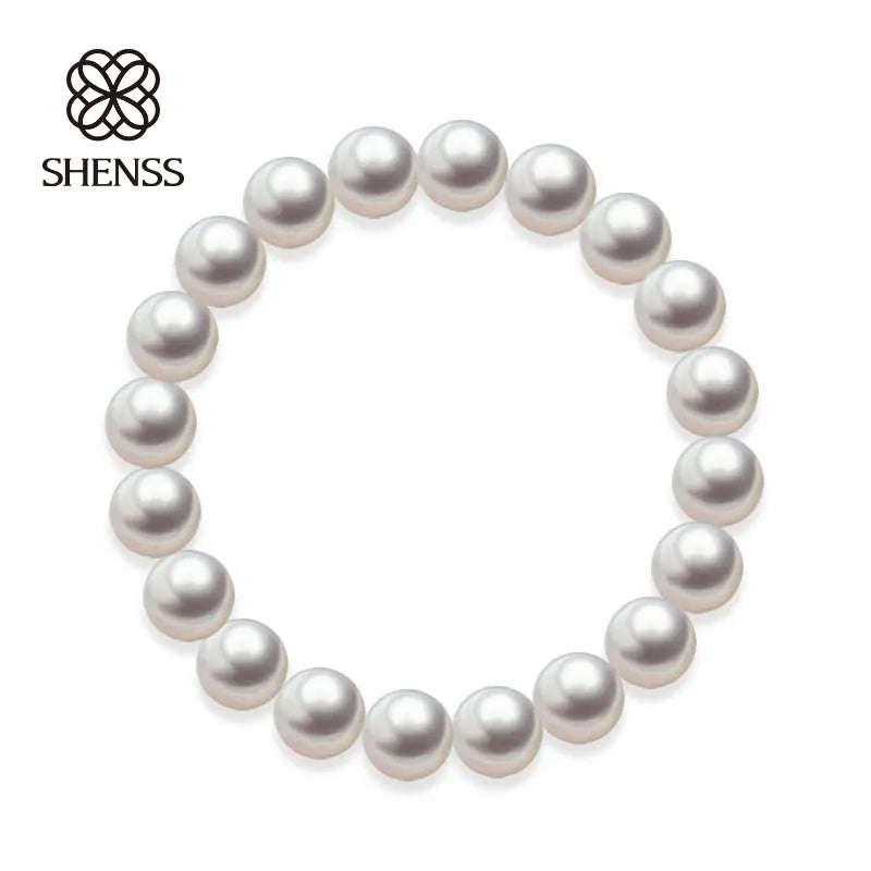 Quality Shell Pearl Bracelet Elastic or Chain Customizable Women's Bracelets of Various Sizes