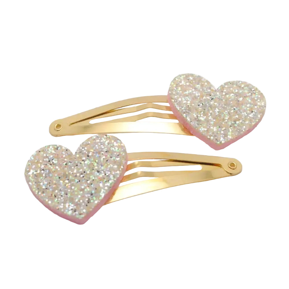 Tejesa 20pcs/lot Girls Hairclips Glitter Heart Birthday Gift Baby Girls / Kids Hair Clip For Children