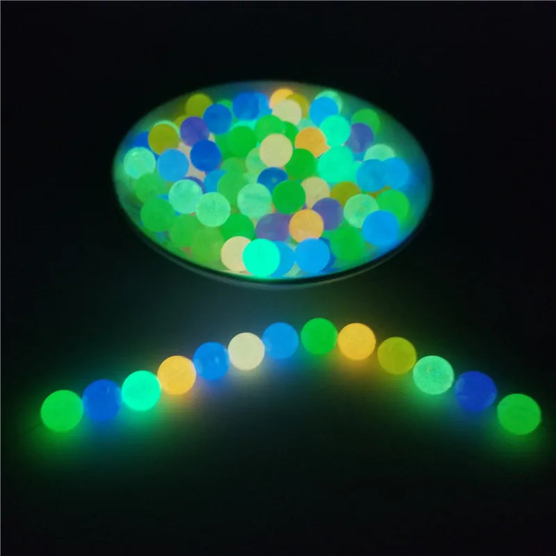 6/8/10/12mm Mixed Glow Acrylic Beads Round Luminous Beads For Jewelry Making Diy Handmade Woman Men Bracelet Necklace