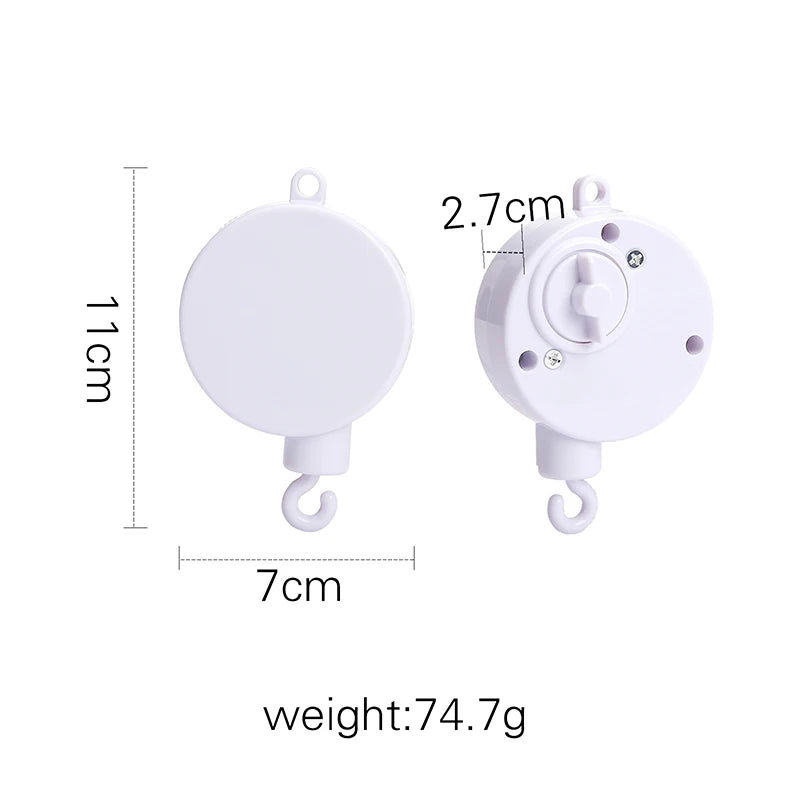 Hemasa Baby Crib Mobiles Wooden Bed Bell Newborn Stroller Rattles Toy Cartoon Plush Toy 0-24M Infant Baby Boy Girls Toys Bed Bell