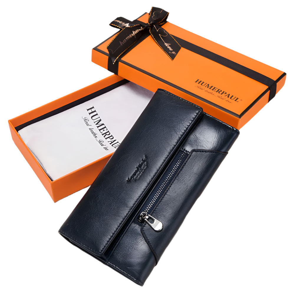 Hemasa Women's Wallet Leather Coin Purse Anti-thef Card Holder Classic Female Hasp Clutch With Cell Phone Bag
