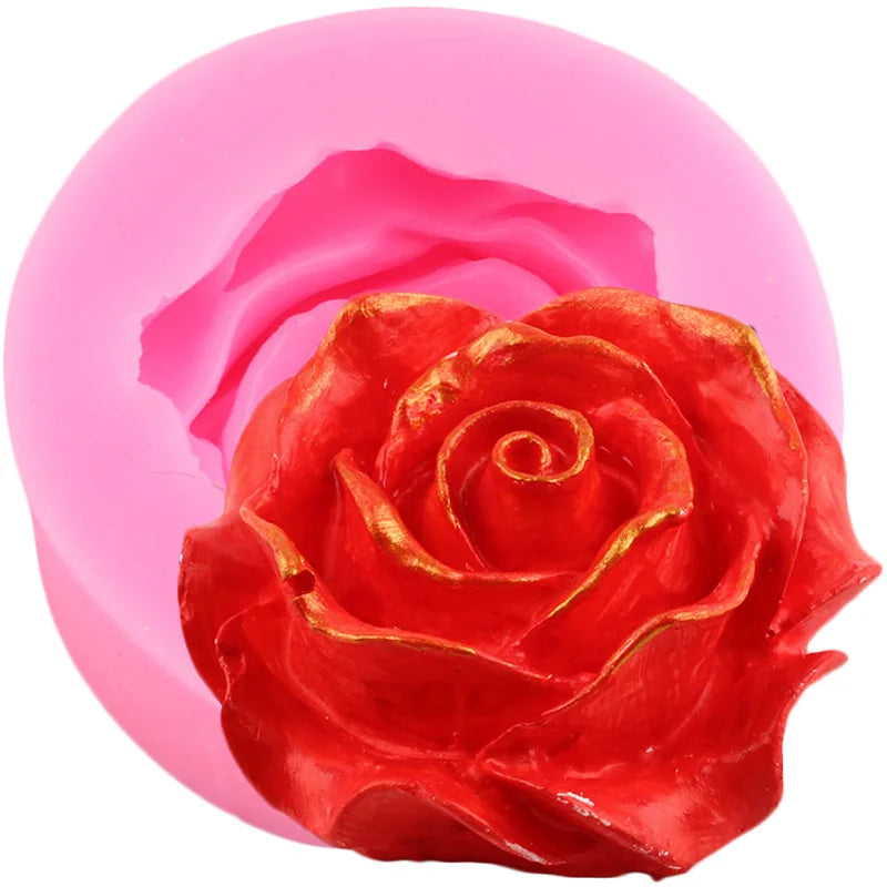 Rose Flower Peony Tulip Candle Molds Buddha Soap Silicone Mold Chocolate Candy Epoxy Resin Moulds Fondant Cake Decorating Tools