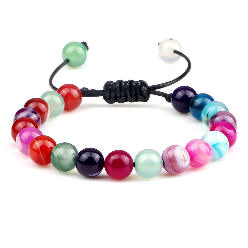 Hemasa 8mm Natural Stone Beads Bracelets