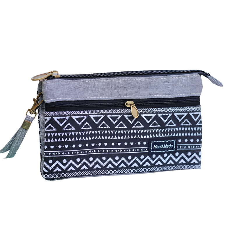 Hemasa Women's Cotton Long Organizer Wallet Ladies Coin Purse Female Clutch Small Phone Pouch Money Bag for Children / Kids/ Girls