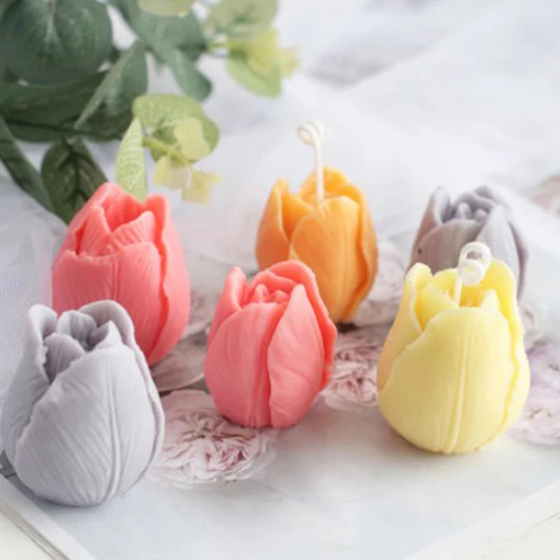 3D Flower Mold Silicone Candle Mould/ Silicone Moulds for Craft Home Decoration