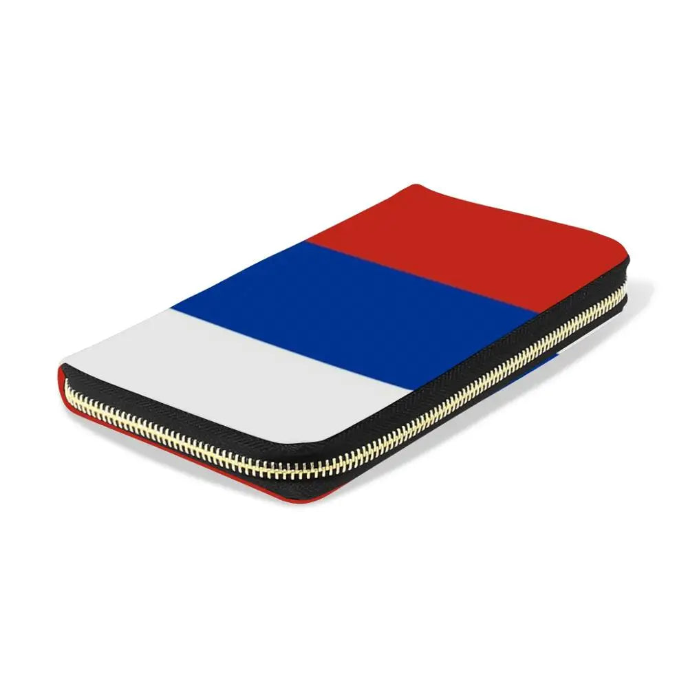 ALAZA Fashion Ladies Wallet Women Long Wallets Zipper Purse Soft leather Flag Wallets Big Capacity Clutch Money Bag Card Holder