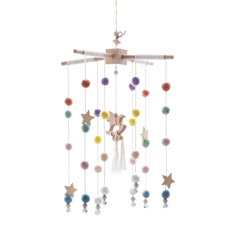 Hemasa Baby Crib Mobiles Wooden Bed Bell