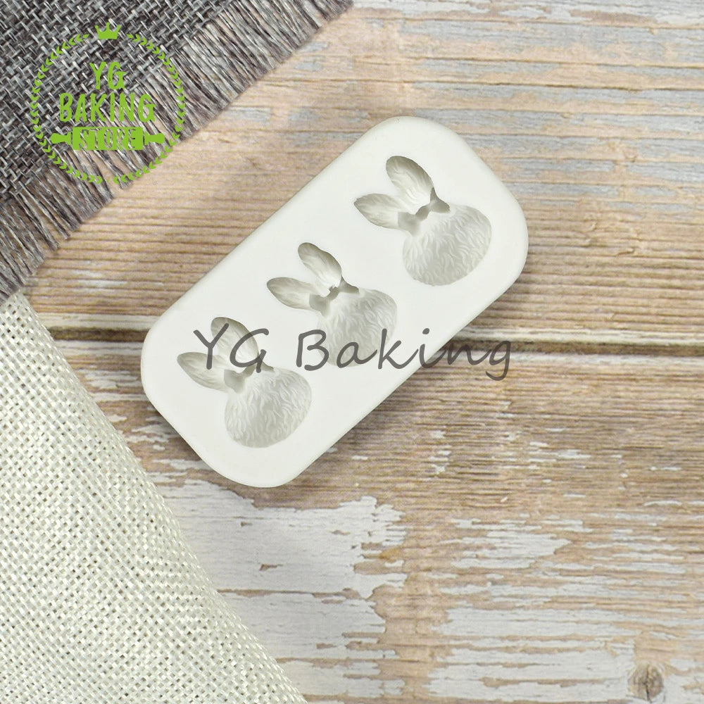 Dorica New Mini Easter Bunny Design Chocolate Silicone Mold Fondant Cake Decorating Tools Kitchen Supplies Rabbit Baking Mould