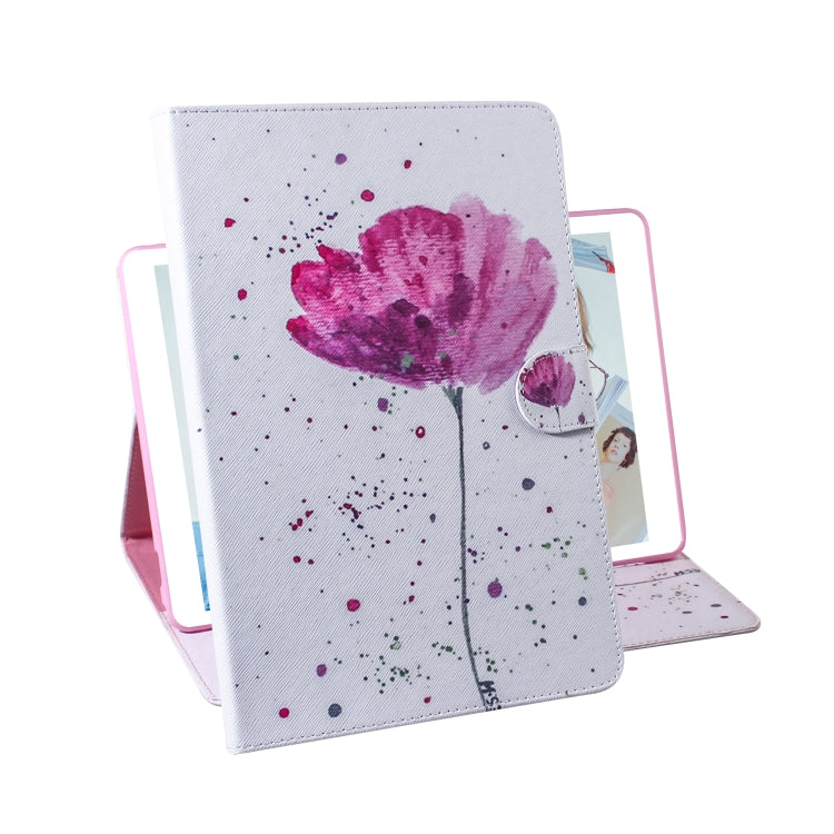 Purple Orchids Pattern Horizontal Flip Leather Case for iPad Pro 11 inch (2018), with Holder & Card Slot & Wallet, For iPad Pro 11 inch (2018)