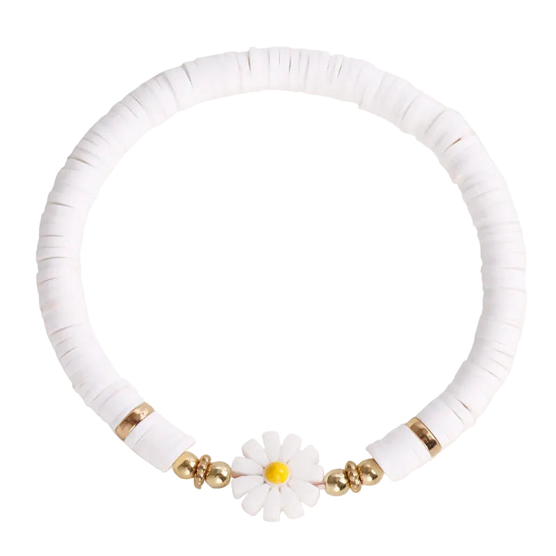 Beach Daisy Soft Pottery Flower Colorful Bracelet Casual Accessories Hand Jewelry