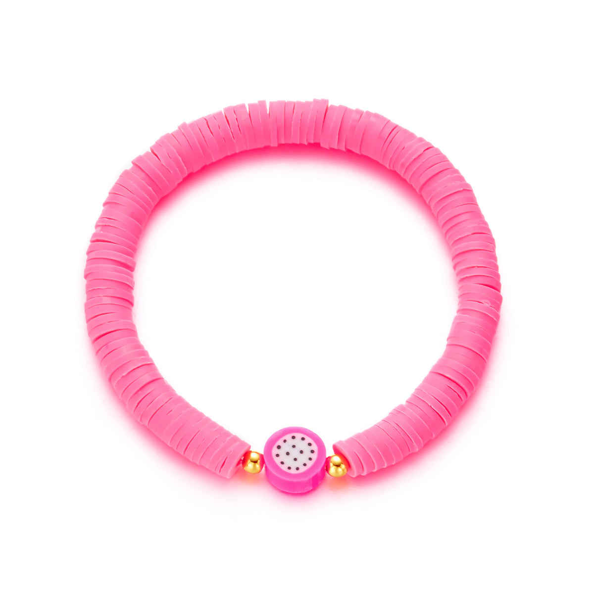 Summer Bracelets, Colorful Soft Clay Fruit Combination Bracelets for Women, Cute and Versatile Elastic Rope Hand Jewelry Wholesale