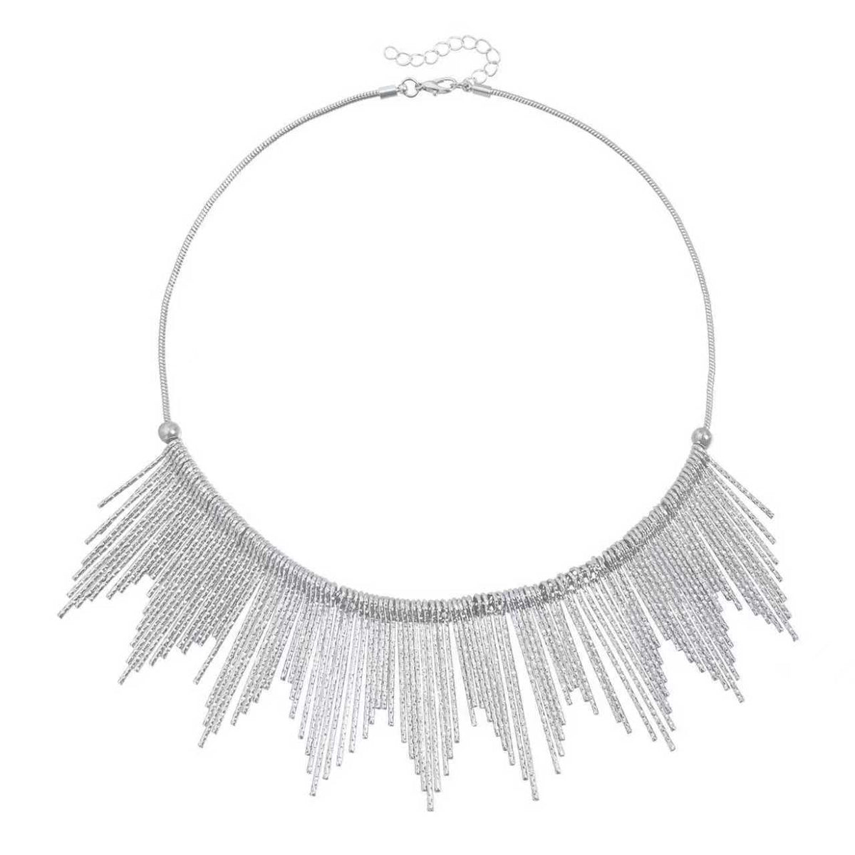 European and American Cross-Border Jewelry, Accessible Luxury, Metallic Texture, Short Necklace, Tassel Style, Sexy Shiny Halter Necklace