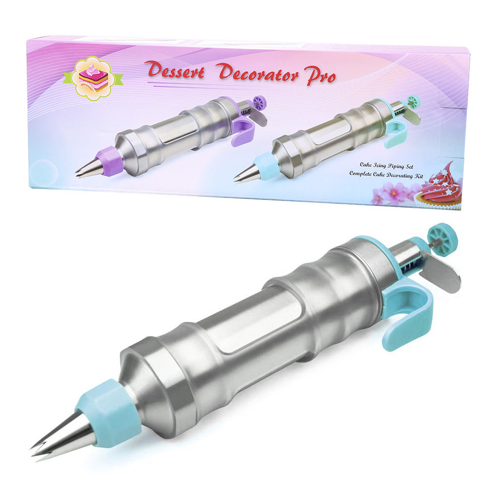 Amazon popular cream decorating gun hand pressure cookie biscuit gun decorating suit DIY baking tools cream gun