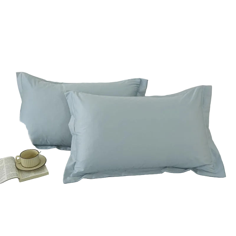Pure Cotton Solid Color Pillowcase 50X80Cm Pure Cotton Pillowcase Set of 2 40X60Cm Single Student Pillowcase Gray