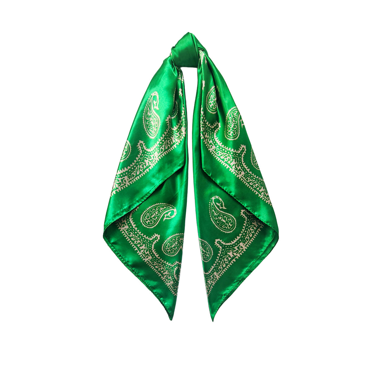 90cm Paisley Silk Scarf for Women, Trendy and Versatile, European and American Style, Imitation Silk Paisley Headscarf Wholesale