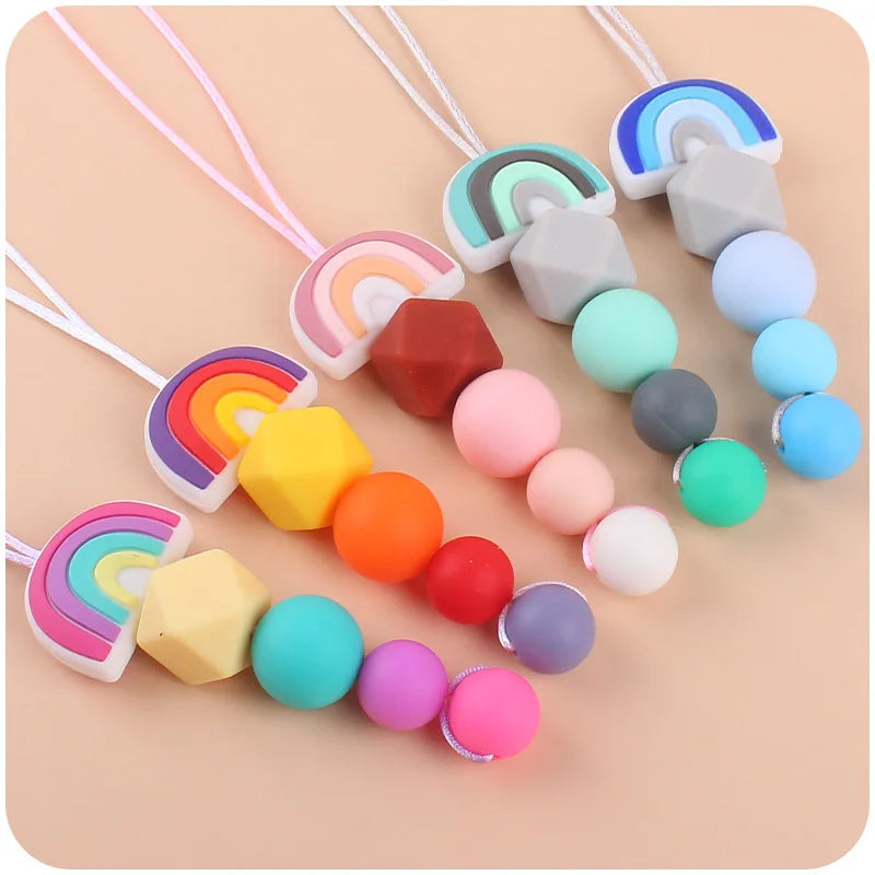 Hemasa Silicone Beads Nursing Mom Necklace Baby Gift