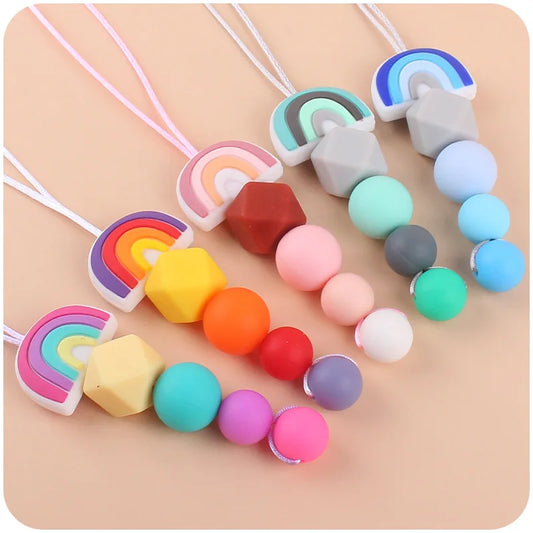 Hemasa Silicone Beads Nursing Mom Necklace Baby Gift