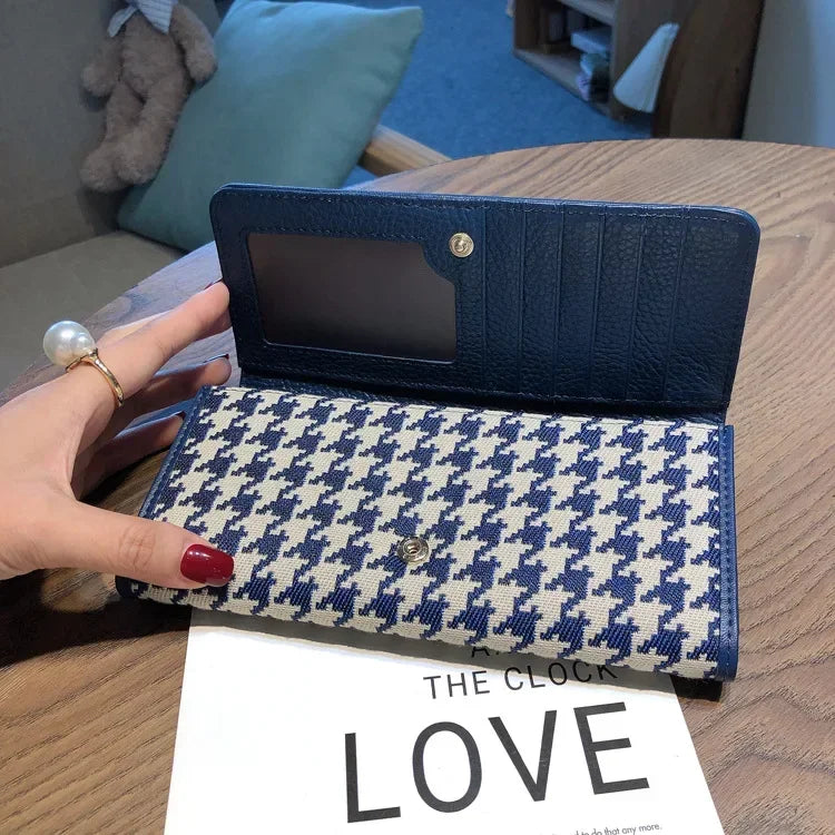 Hemasa Women's Long Leather  Wallet Large-capacity Phone Handbag Card Holder