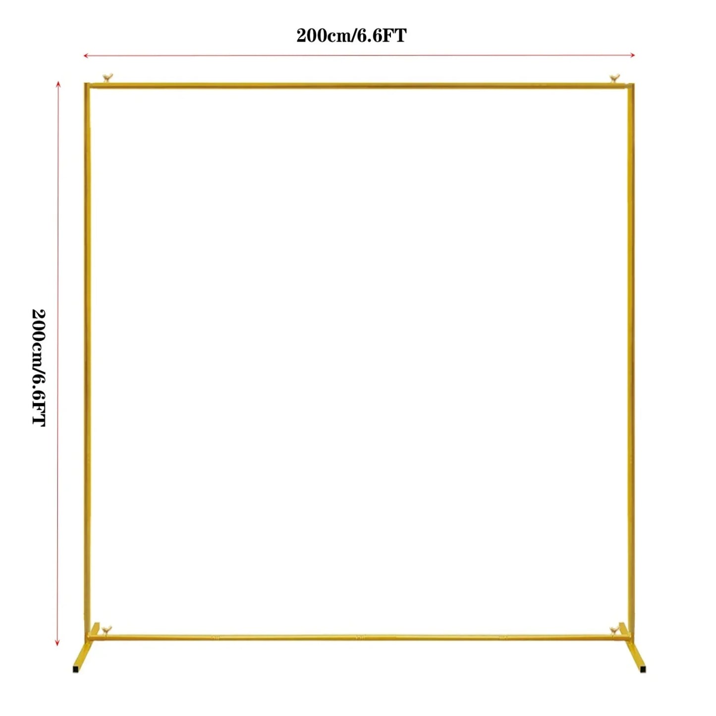 Tejesa Gold Wedding Arches Square Backdrop Stand Metal Balloon Arch Stand for Ceremony Birthday Party Bridal Shower