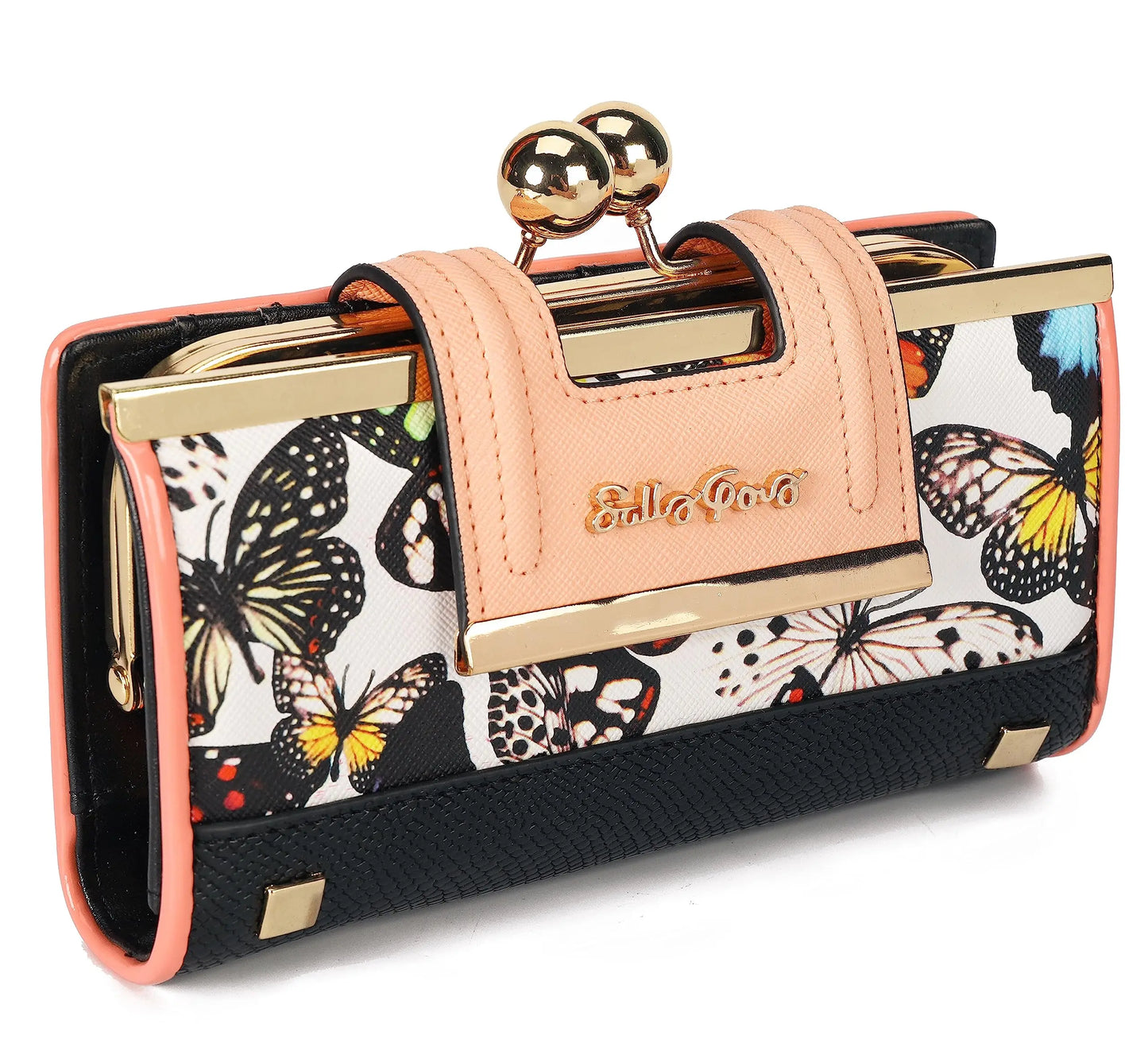 Hemasa Floral Pattern and Elegant Wallet Various Colors Beautiful Design Practical Functions Purse