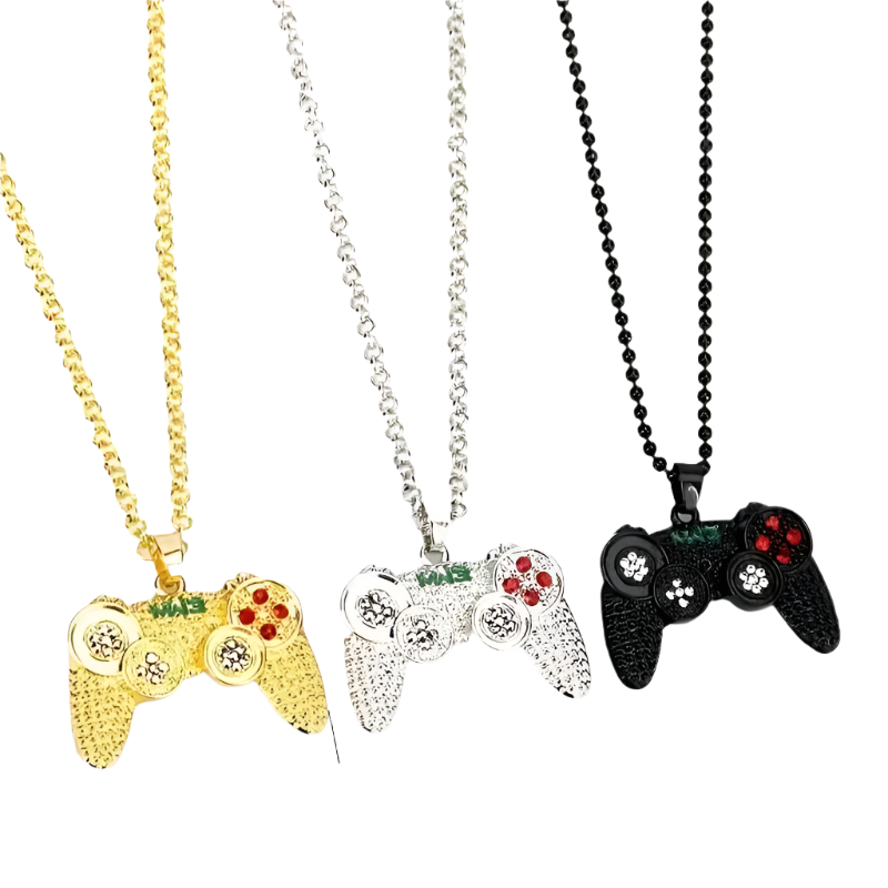 Hemasa  Trendy Gamepad Lightning Stainless Steel Necklaces For Women/Girls