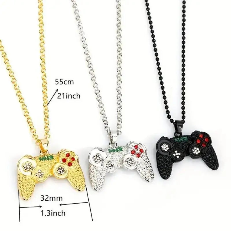Hemasa  Trendy Gamepad Lightning Stainless Steel Necklaces For Women/Girls