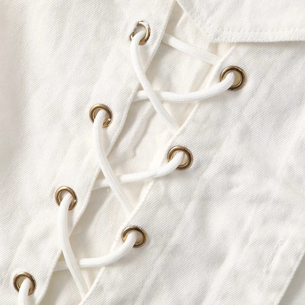 Hemasa White Black Denim Vest Jacket   Short Ladies Coat / Sleeveless Outwear Female Casual Jeans Waistcoat Cardigan Tops