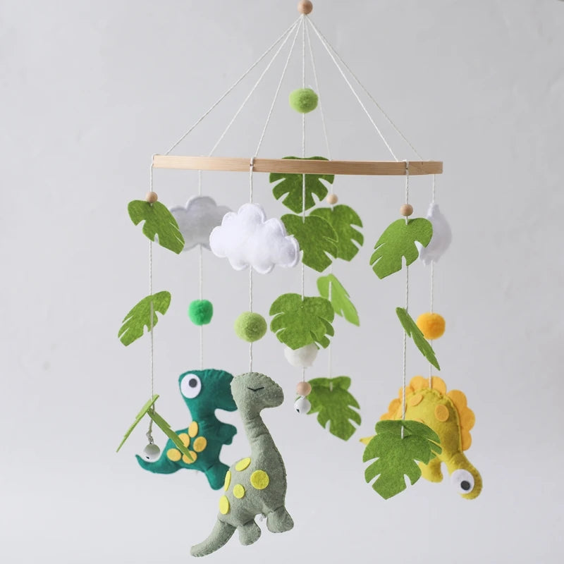Hemasa Baby  Soft Felt Dinosaur Forest Hanging Toy for  Gift